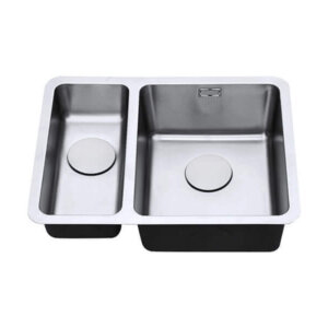 1810 Luxsoplusduo25 180/340U BBR Stainless Steel Undermount Sink
